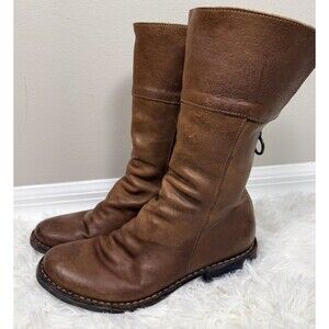 Fiorentini + Baker Eternity Ella Women Sz EU 36.5 US  6.5 Brown Leather Back Zip